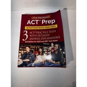 Test prep books ACT Prep questions book 2020-2021